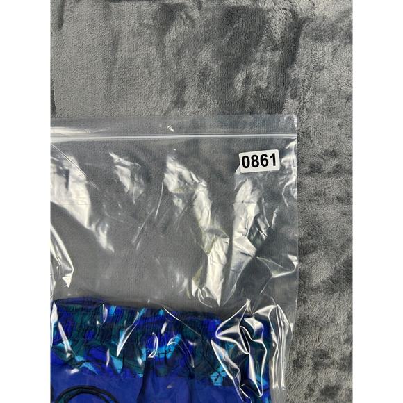 Vintage Speedo Swim Shorts Men’s Blue Abstract Geometric 90s Nylon Lined Trunks - Picture 11 of 11